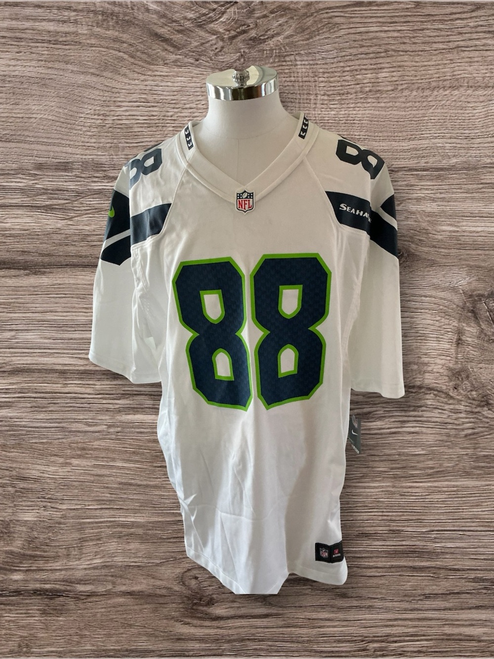 Nike NFL OnField Mens Sz  XXL Seattle Seahawks Jimmy Graham #88 White Jersey NWT